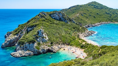 island photo during daytime greece google meet background