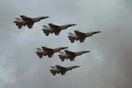 six fighter jets