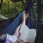 person holding book