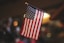 selective focus photography of USA flaglet