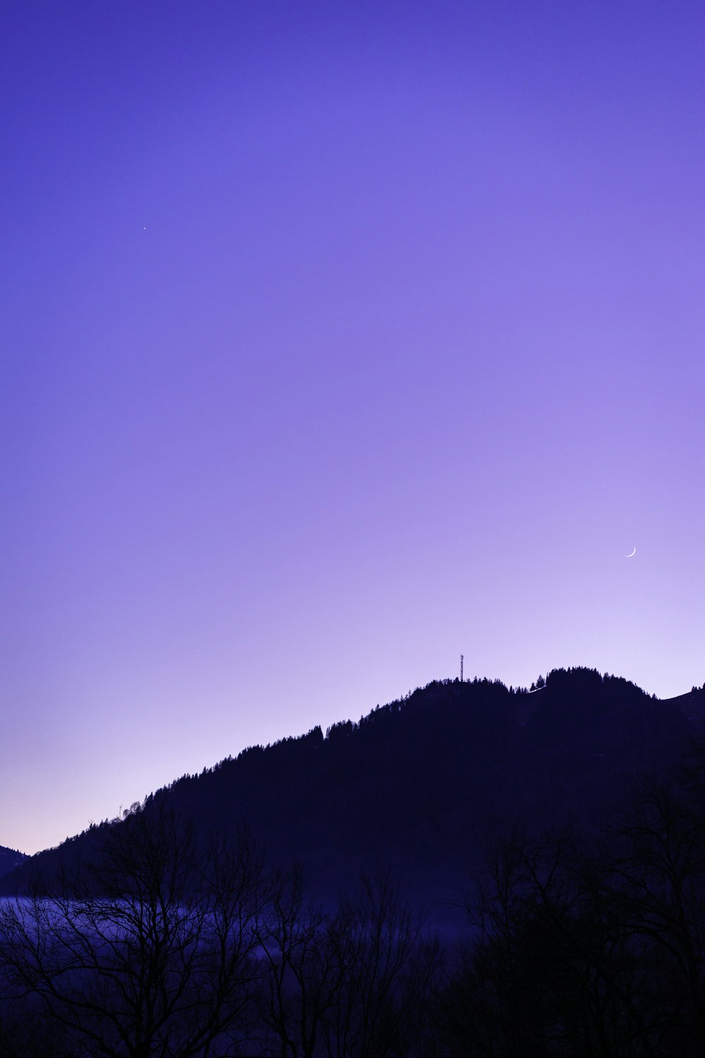 Montagna e luce del sole