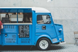 blue food truck