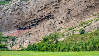 A stunning view of the Prambanan temple complex surrounded by lush greenery.