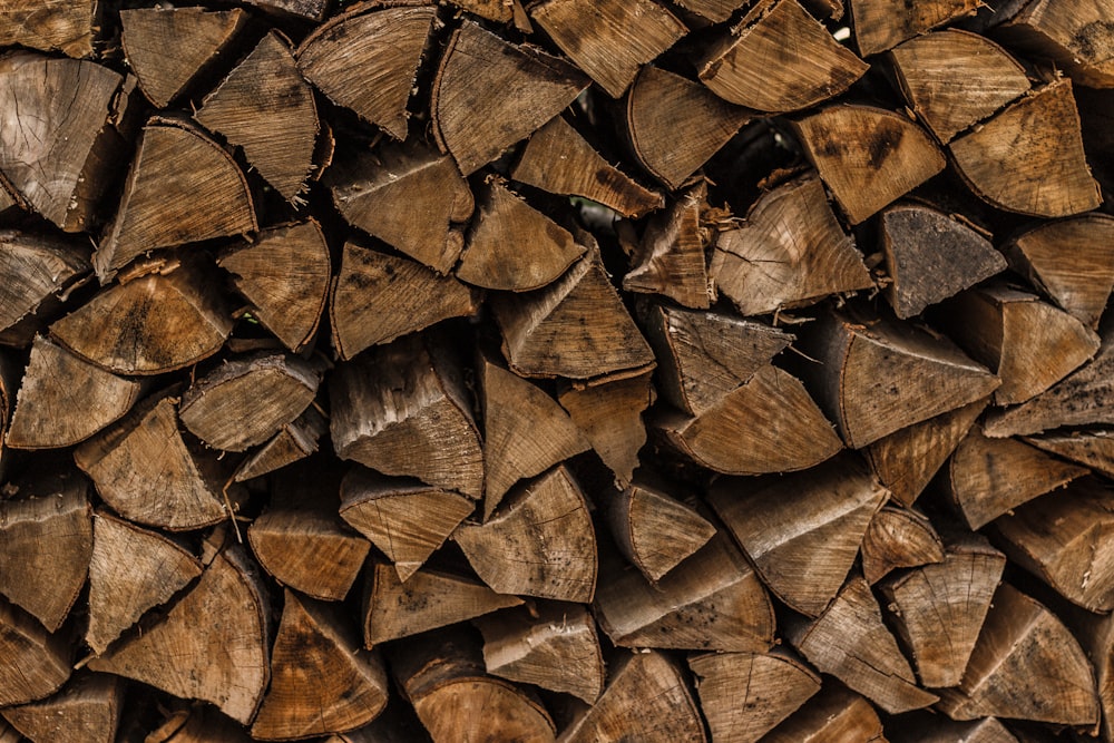 brown firewood