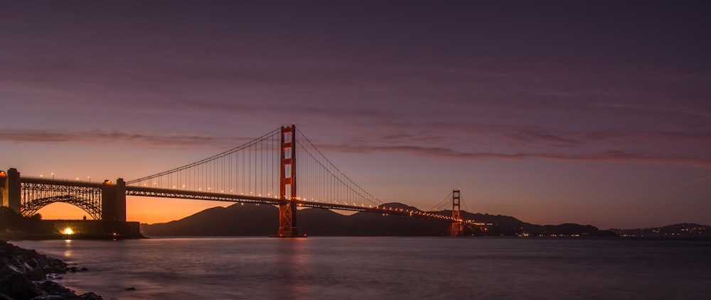 bridge at sunset