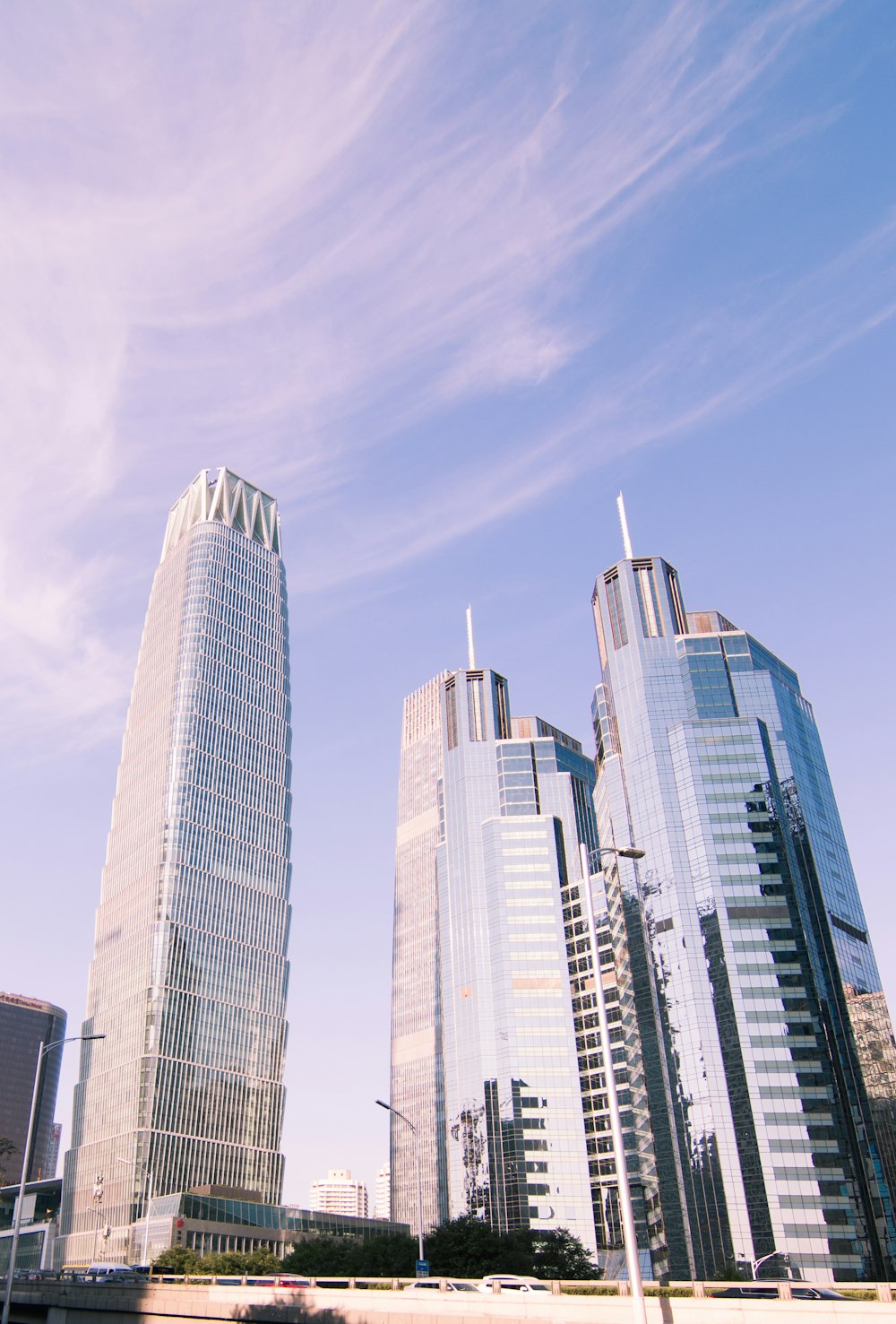 high-rise buildings under blue sky