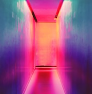 multicolored hallway