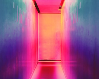 multicolored hallway