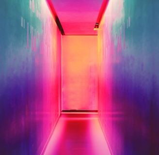 multicolored hallway
