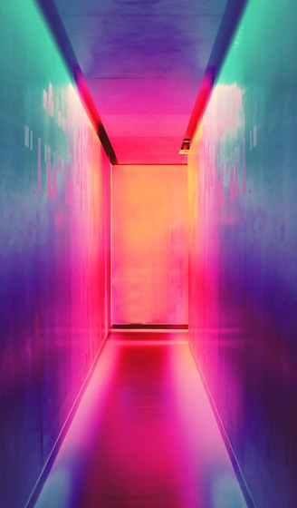 multicolored hallway