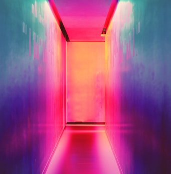 multicolored hallway