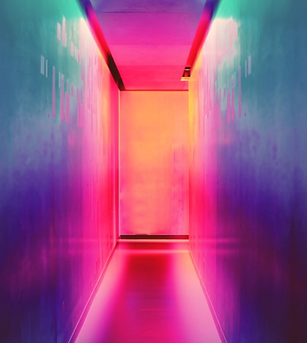 multicolored hallway