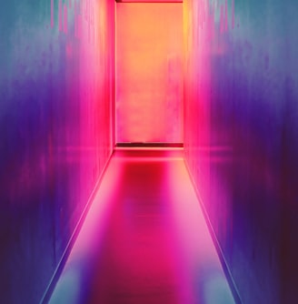 multicolored hallway