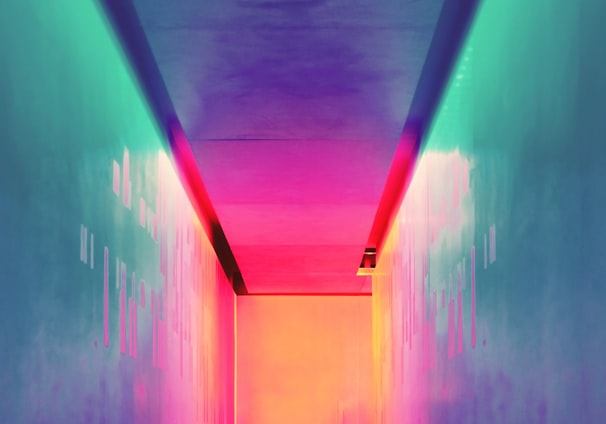 multicolored hallway