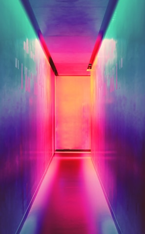 multicolored hallway