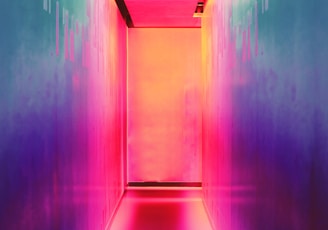 multicolored hallway