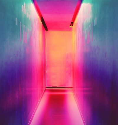 multicolored hallway