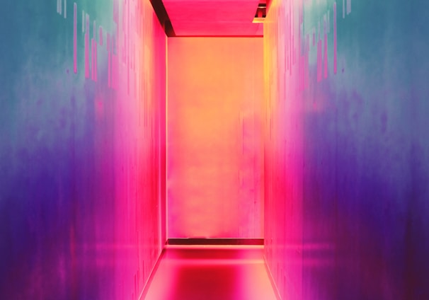 multicolored hallway