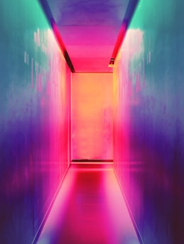 multicolored hallway