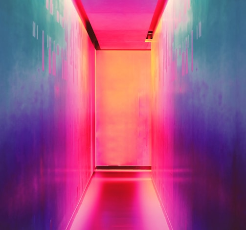 multicolored hallway