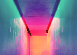 multicolored hallway