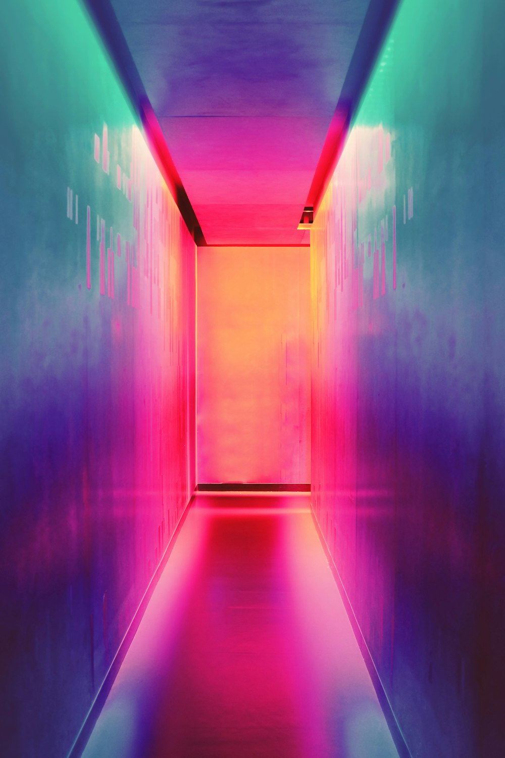 multicolored hallway