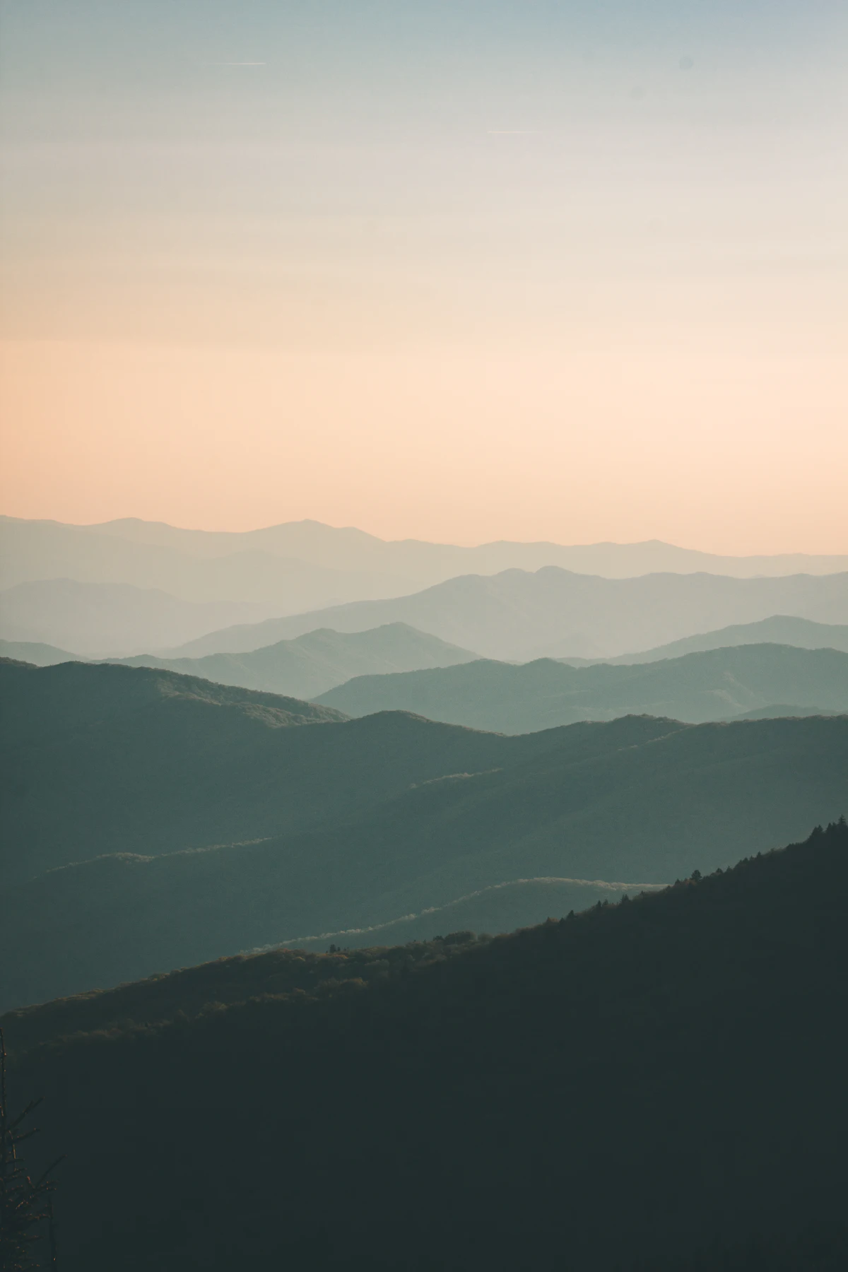 Low hills and a quiet path in evening light