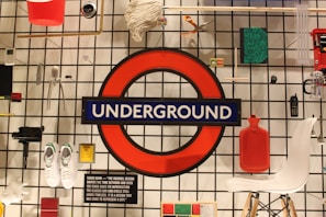 A vibrant display of various everyday items in use.