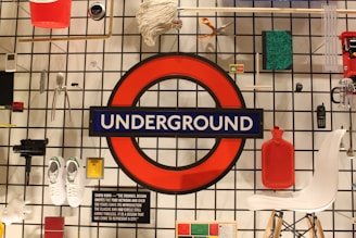 A vibrant display of various everyday items in use.