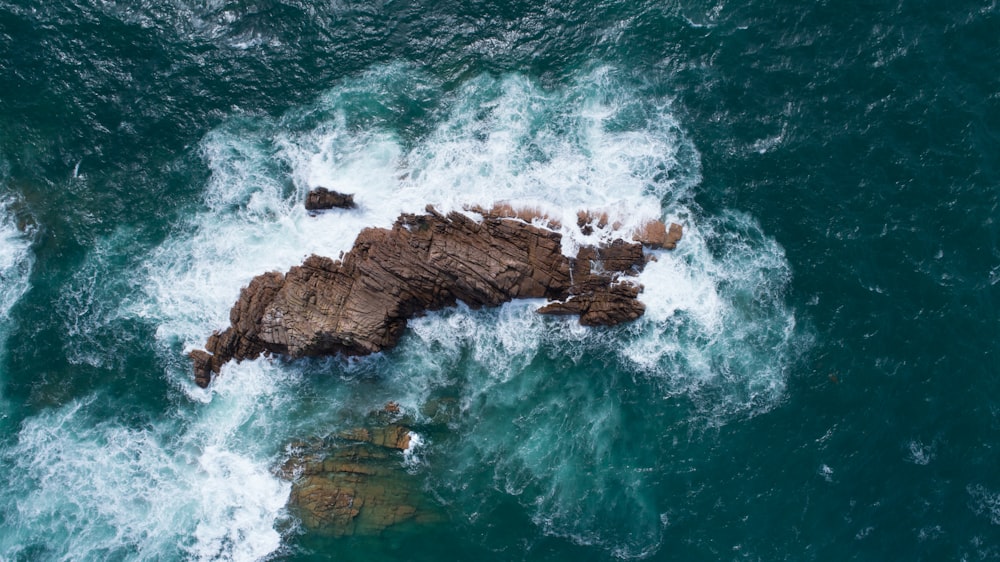 aerial view of islet