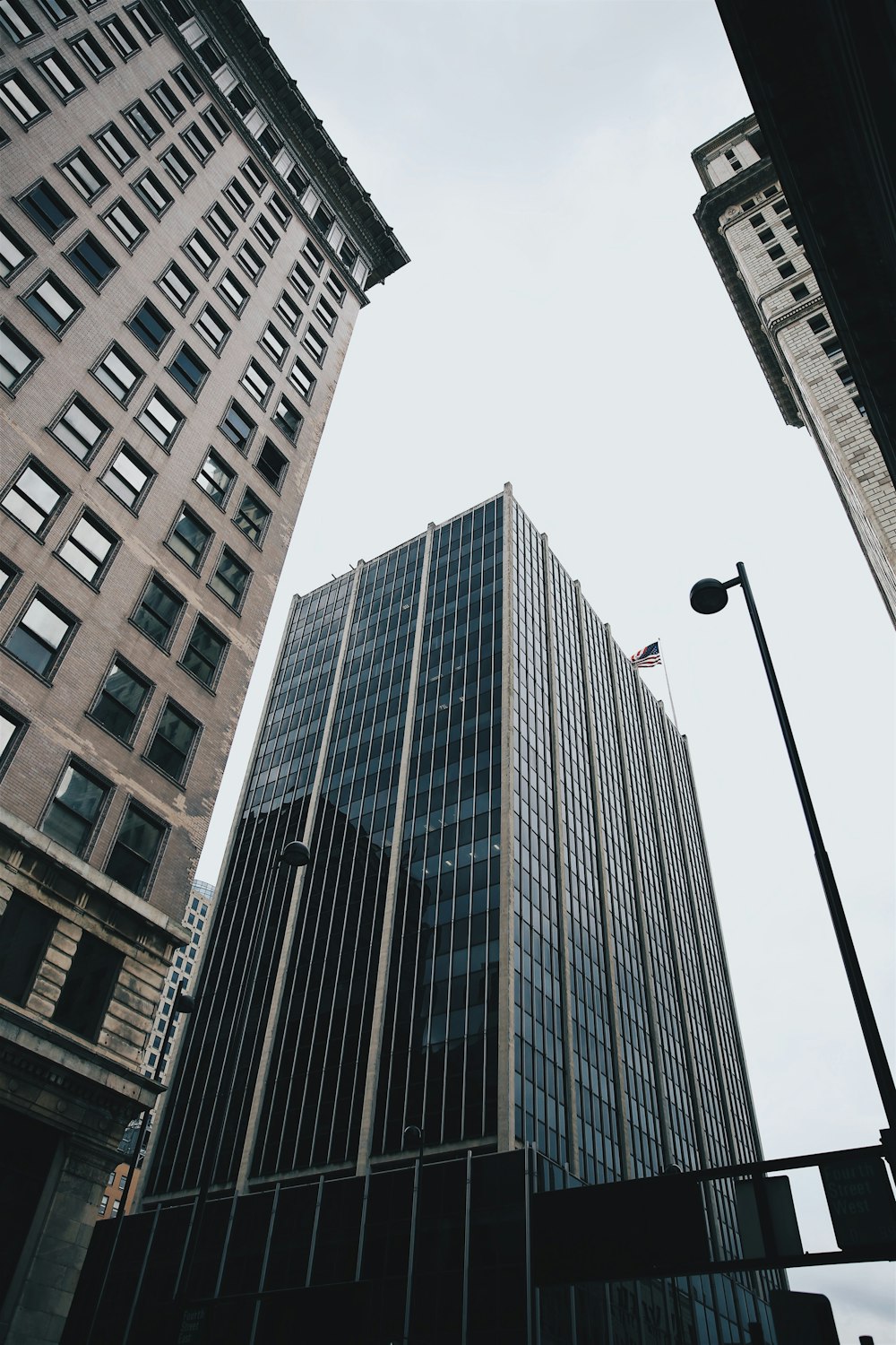 clear glass building