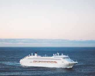 white cruise ship