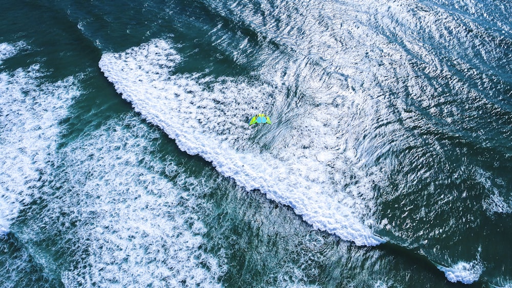 aerial photography of ocean waves