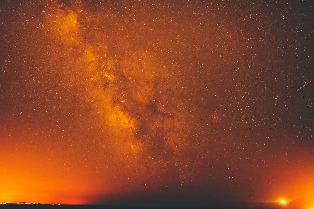 cielo estrellado durante la noche