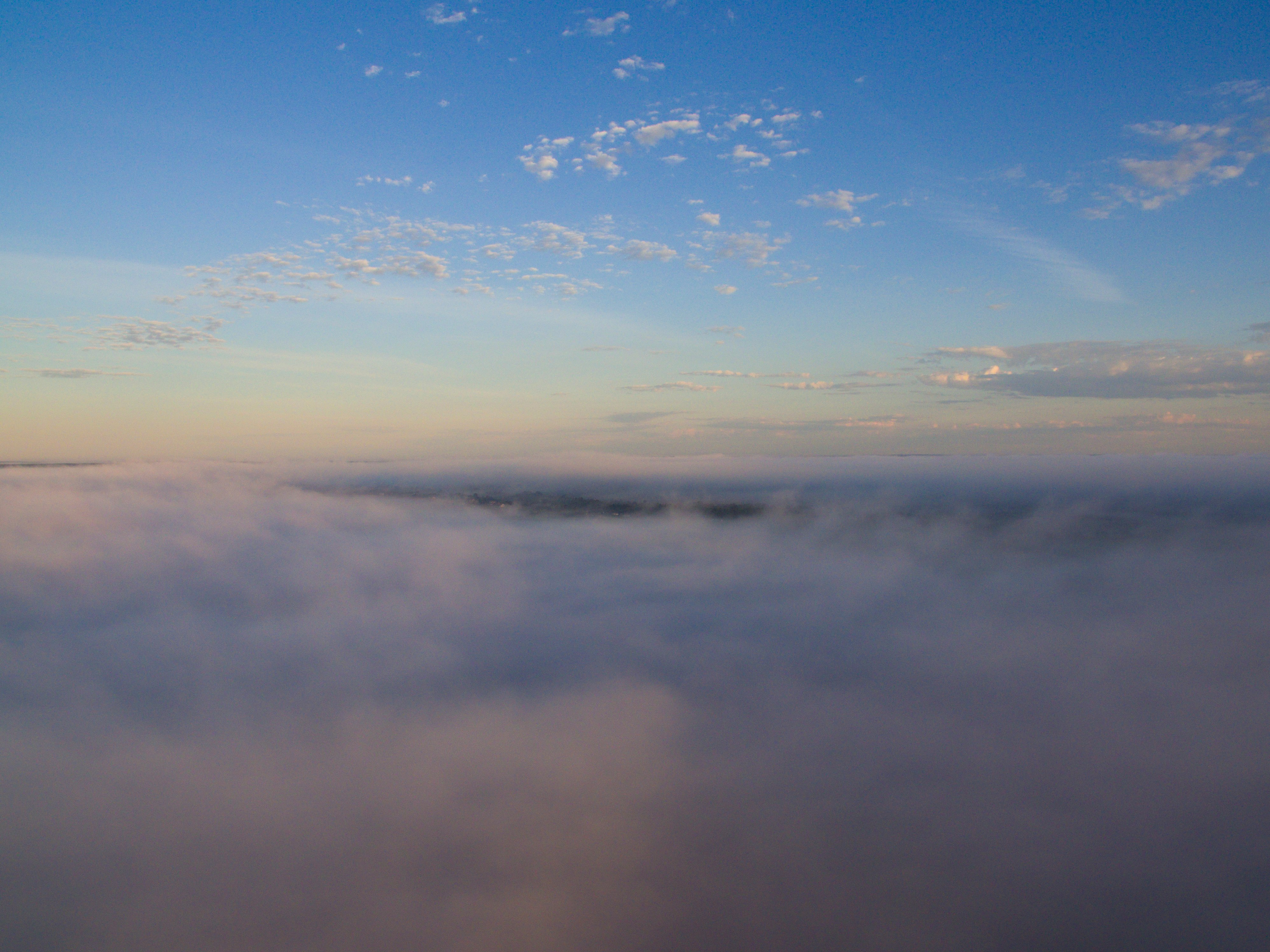 aerial view photography of cloudy sky