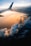 airplane on sky during golden hour