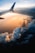 airplane on sky during golden hour