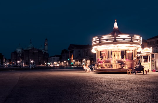 carousel during nighttime in Prato della Valle Italy