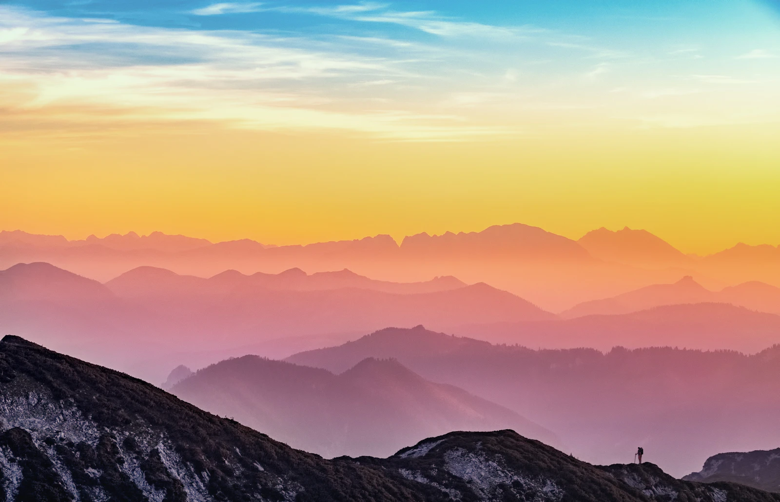 A mountain landscape