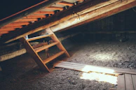 Clean, bright attic space after mold removal and remediation.