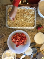 Fresh bananas and small batch cooking setup showcasing the homemade process.