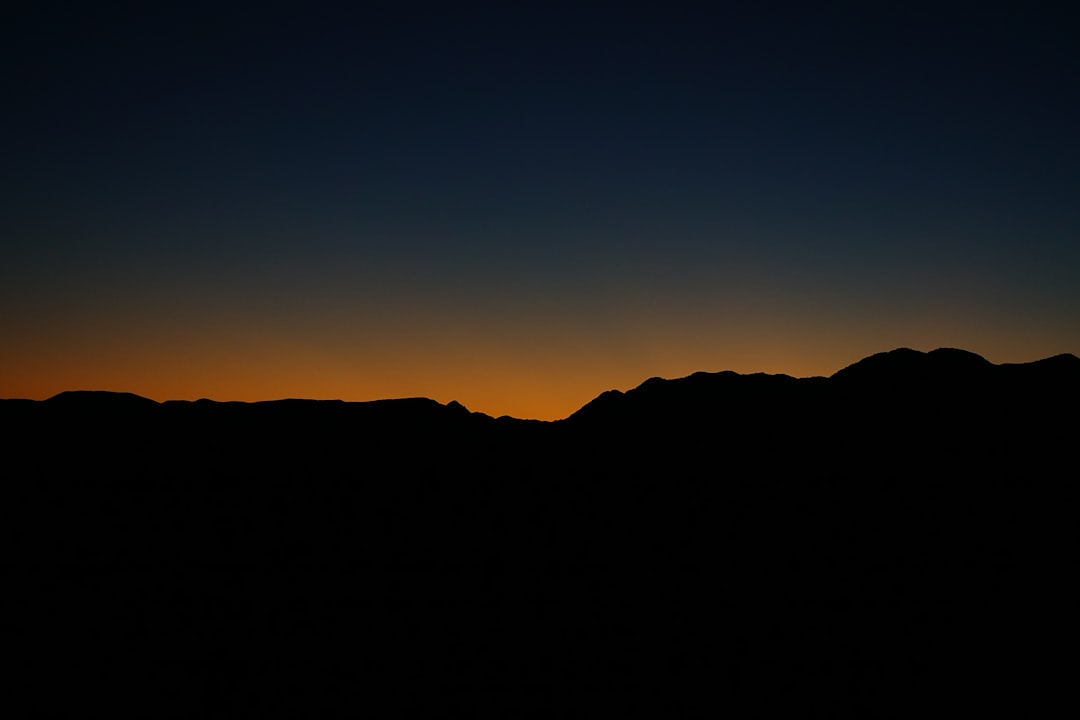 silhouette photography of mountains