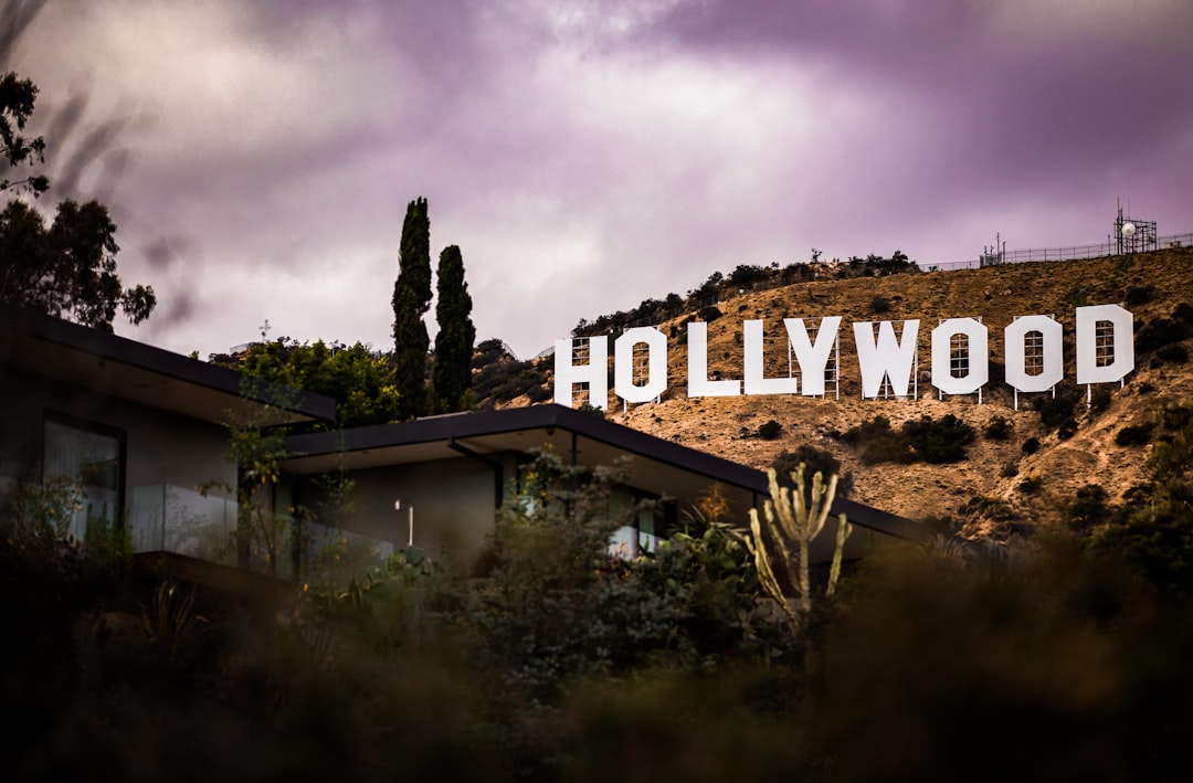 Hollywood signage, Purple Clouds