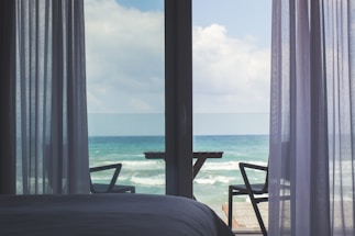 sea viewed inside the room