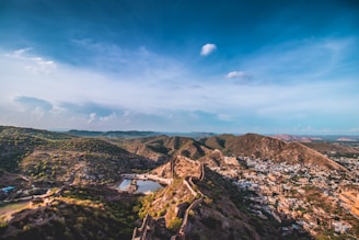 A panoramic view of Bhim Band with its rugged terrain and historic charm.