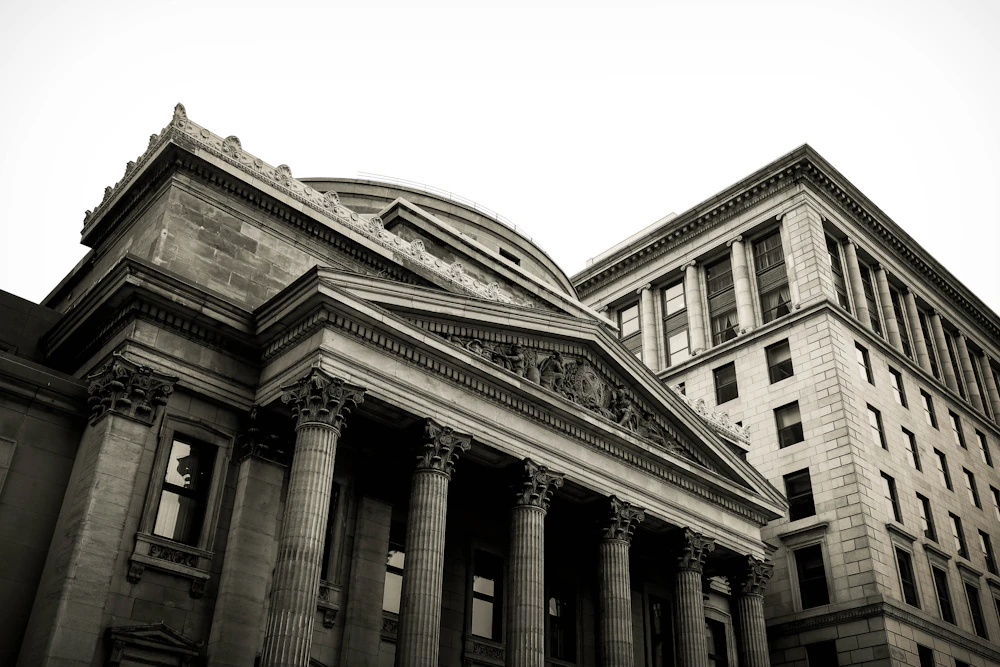 Institutional building representing government lending
