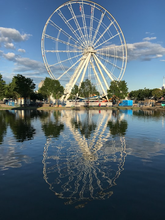 landscape photography of ferry's wheel in Old Montreal Canada