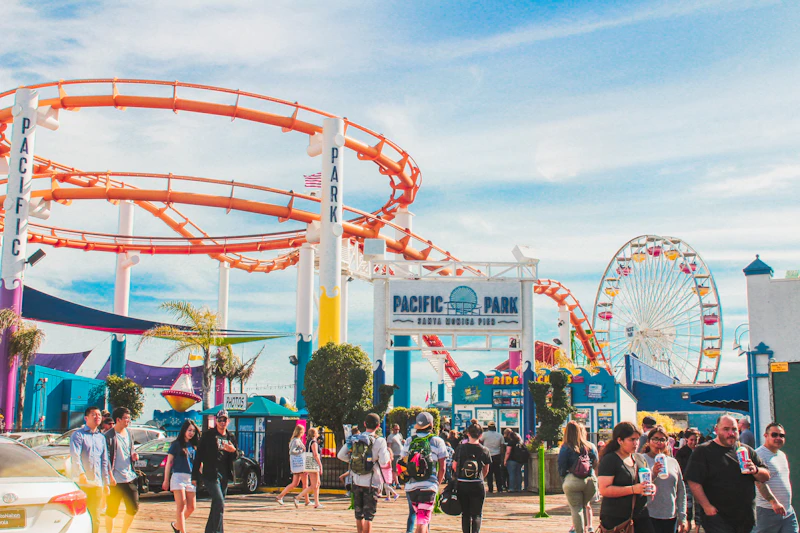 Parc d’attractions en famille