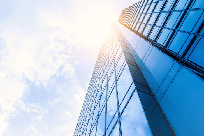 Modern corporate office building