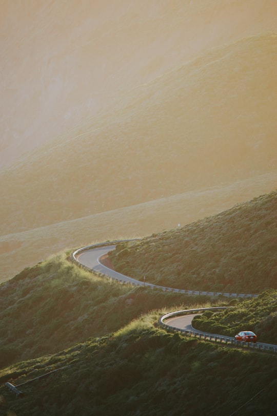 vehicle on road on hill in Point Reyes United States